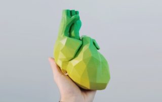 wazon serce z druku 3d